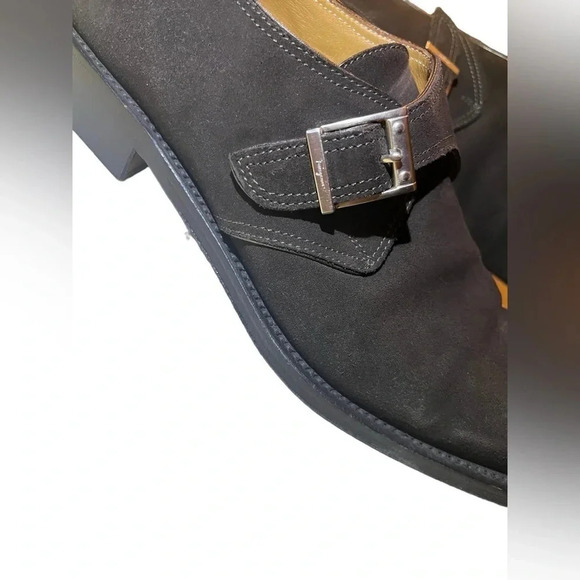 SALVATORE FERRAGAMO LAVORAZIONE ORIGINALE SUEDE/NUBUCK MONK LOAFERS 8.5 … main image 4